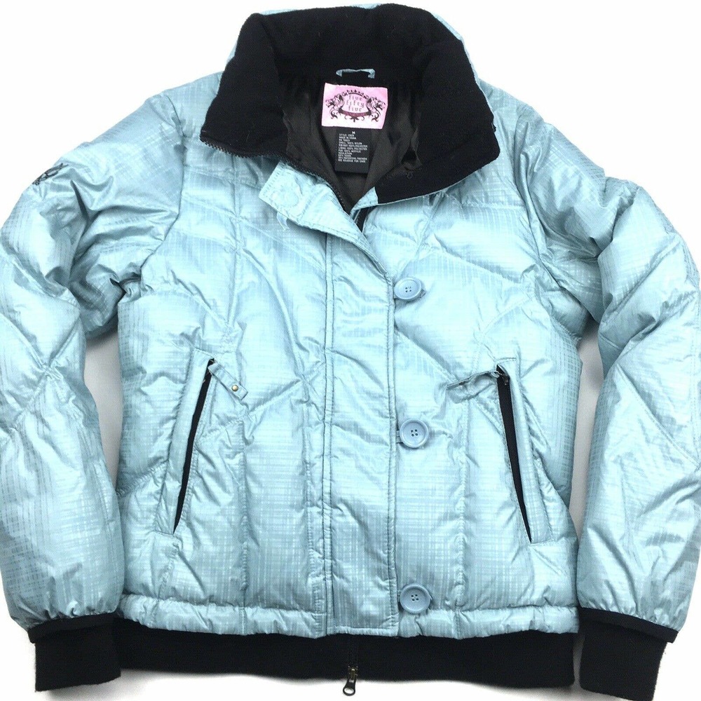 FIVE FIFTY FIVE 555 Women's M Tiffany Blue JACKET Down PUFFER Snow SKI Snowboard